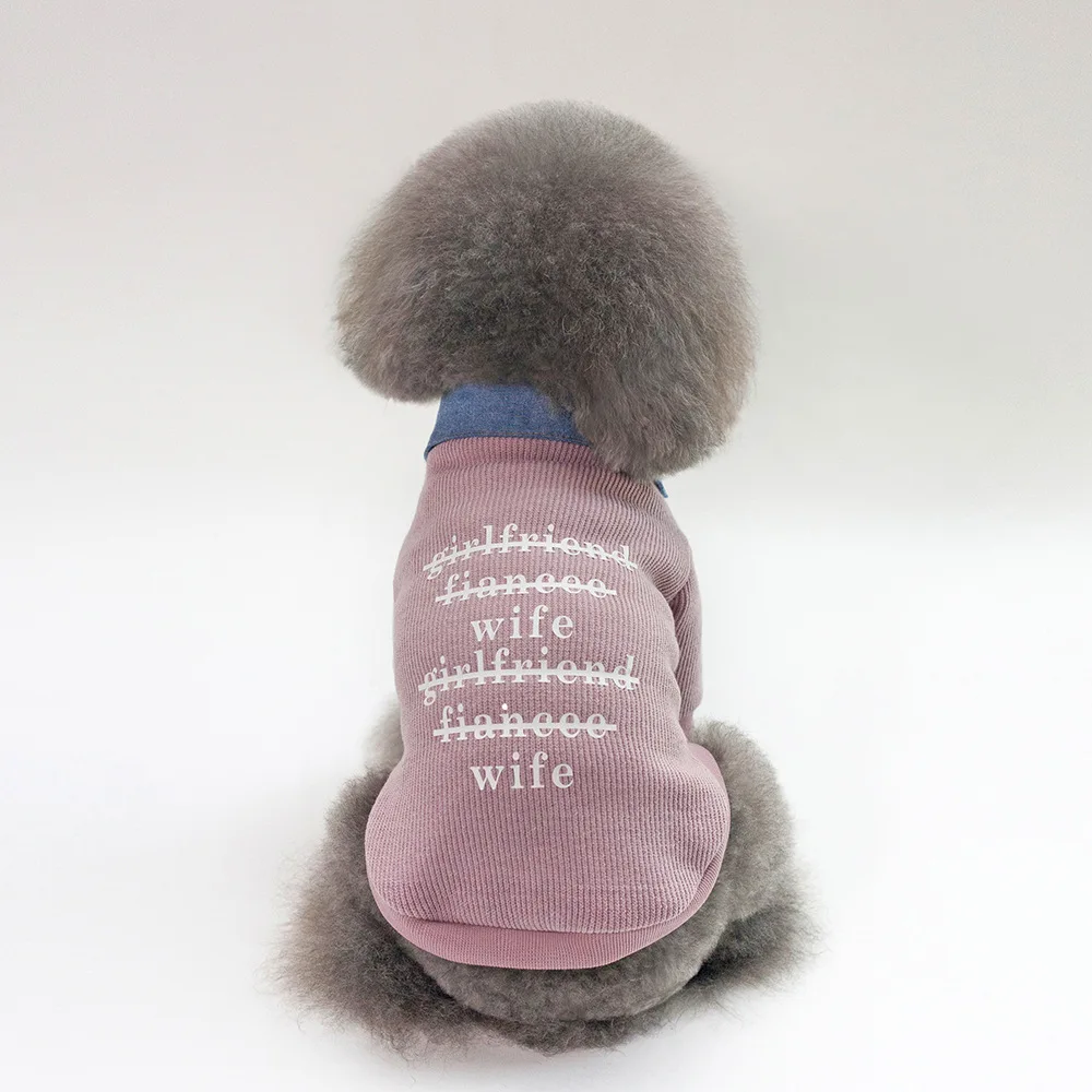 Spring Cotton Chihuahua False Two Style Sweater Pet Dog Clothes for Small Dogs Pets Clothing Yorkshire Jacket Pug Costume Outfit | Дом и сад