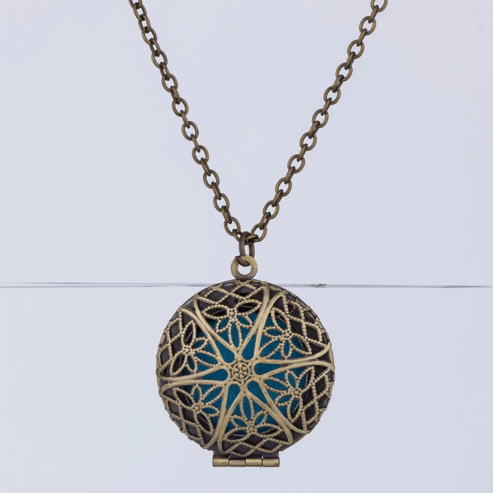 (Ожерелье + 5Pad)/комплект новейший античный медальон для ароматерапии подвески и