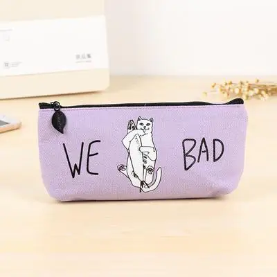 1 шт./распродать) кавайный чехол для карандаша Холст Школьные принадлежности Чехол для мобильного телефона в стиле "Bts канцелярский подарок Хэлло Китти, милый школьный пенал для карандашей Карандаш Чехол сумка для карандашей - Цвет: D