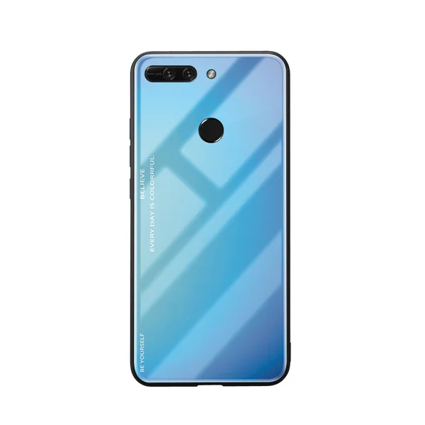 T4989 Градиентный чехол из закаленного стекла для Huawei Honor 10 9 8 lite 8X 8C 9i 10i V8 V9 V10 V20 бледный magic2 новые цветные Чехлы для телефона - Цвет: T4989
