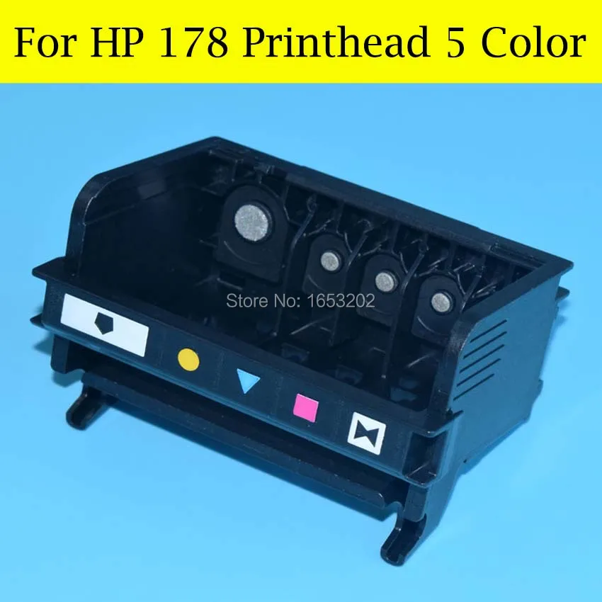Печатающая головка для HP 178 C410 C5380 C5383 C6380 C6383 D5460 D5463 5 цветов|printhead for hp|printer headc6380