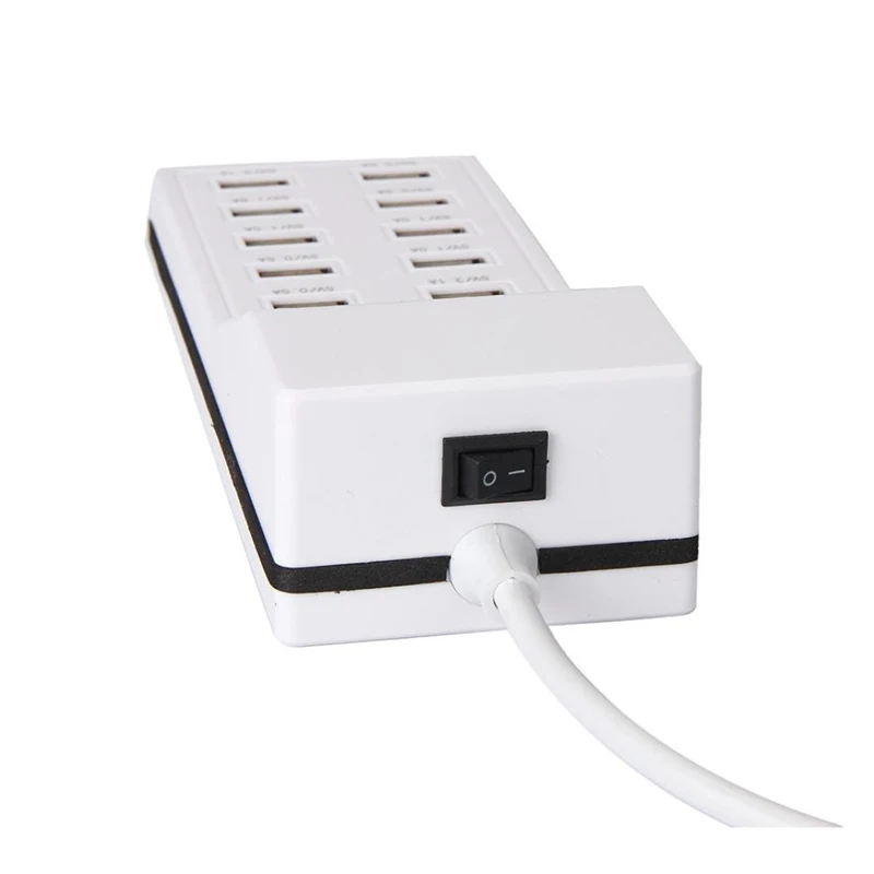STOD многопортовое зарядное устройство 10 USB мощность 50 Вт зарядная станция для iPhone 6