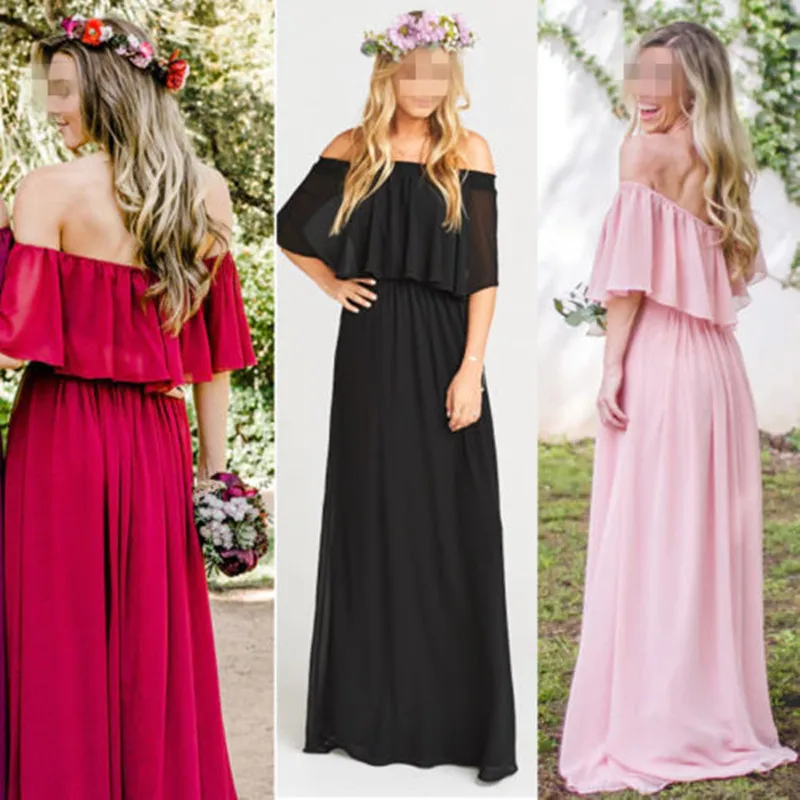 Новинка 2018 длинные красивые женские элегантные платья трех цветов с воротником