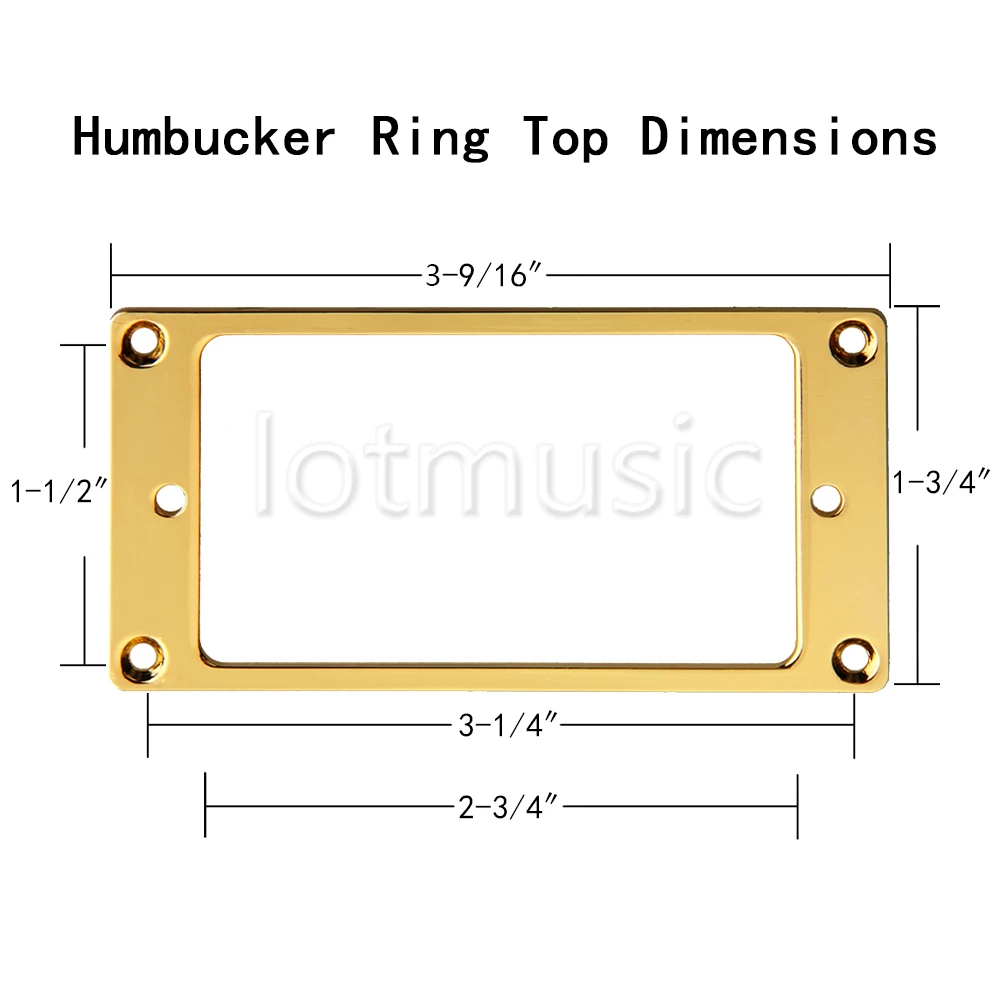 6 pieces Flat Metal Humbucker Pickup Mounting Ring | Спорт и развлечения