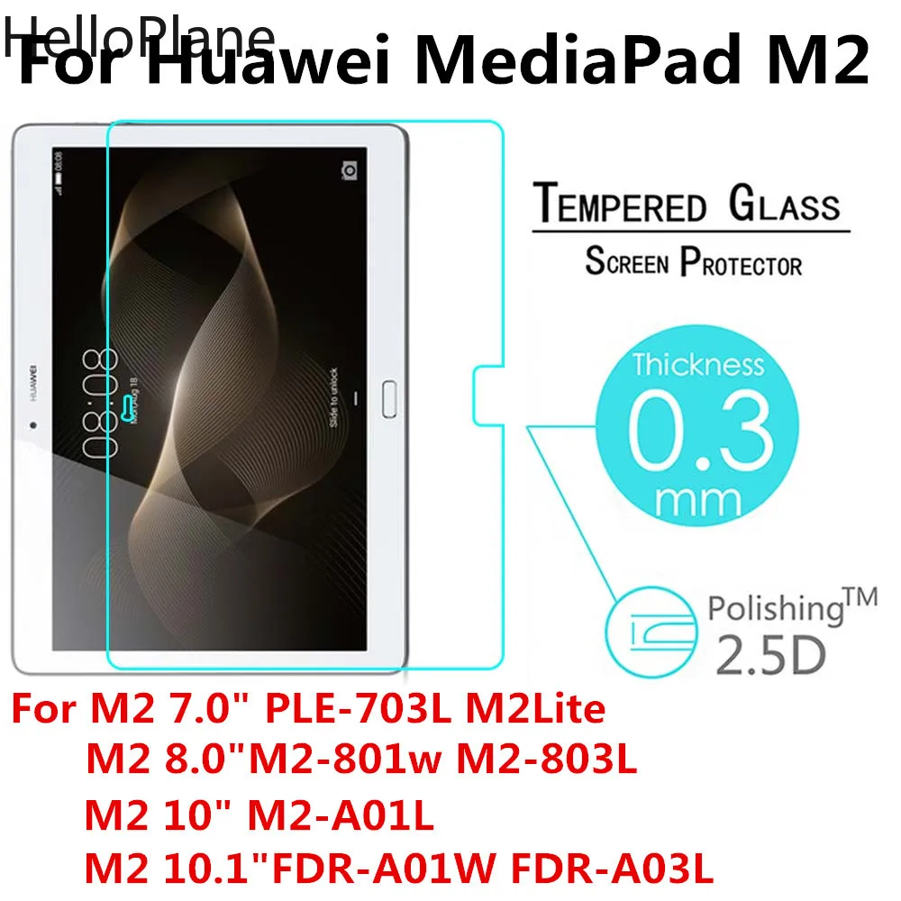 Закаленное Стекло для huawei MediaPad M2 T2 Pro 7,0 8,0 10,0 10,1 PLE-703L M2-801W M2-802W M2-A01L планшет Экран защитная пленка