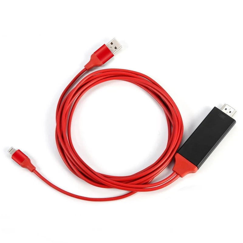 Новый usb кабель Sinmax PLUG & PLAY для Lightning HDMI HDTV TV Adapter 1080P iPad Air Air2 iPhone 7 Plus 6S 6 5 5S