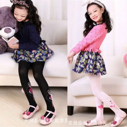 Детские теплые хлопковые колготки для маленьких девочек носки милые с героями