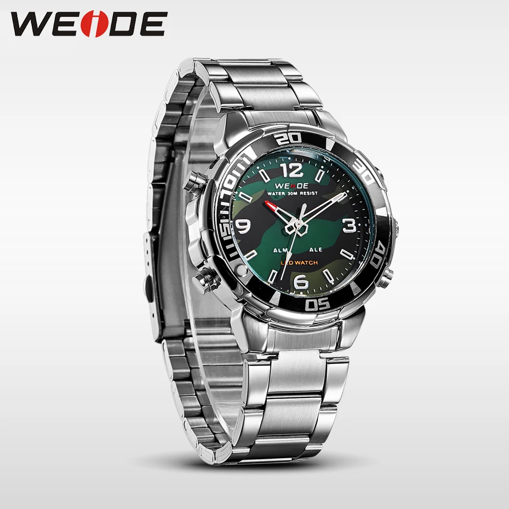 WEIDE Мужчины Мода Наручные Часы Военный Роскошные Известный Бренд мужской