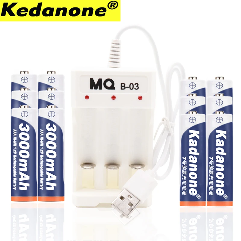 Батарея AAA 3000 mah 1 2 v Ni MH перезаряжаемая батарея для дистанционного управления