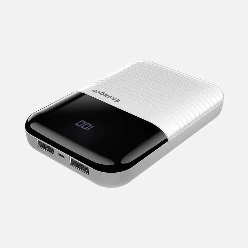 Essager 10000mAh Mini Power Bank 10000 mAh Fast Portable External Battery Charger USB Small Powerbank for Xiaomi mi iPhone Phone - Цвет: White