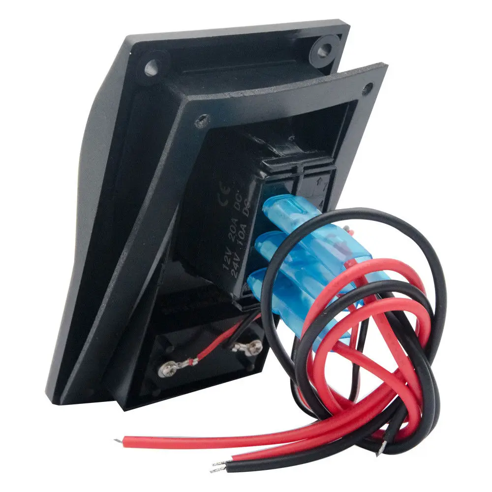 Водонепроницаемый вольтметр 12 В постоянного тока для морской лодки Светодиодная