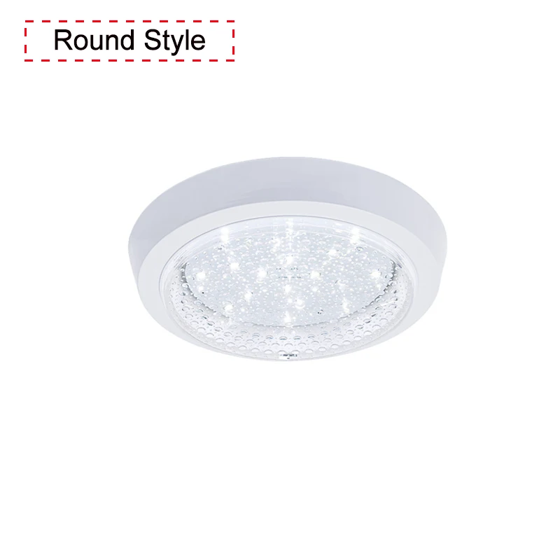 Round style Поверхностный потолочный светильник s современный потолочный акриловый светодиодный светильник для гостиной светодиодный потолочный светильник для ванной комнаты ZXD0003 - Цвет корпуса: Round style