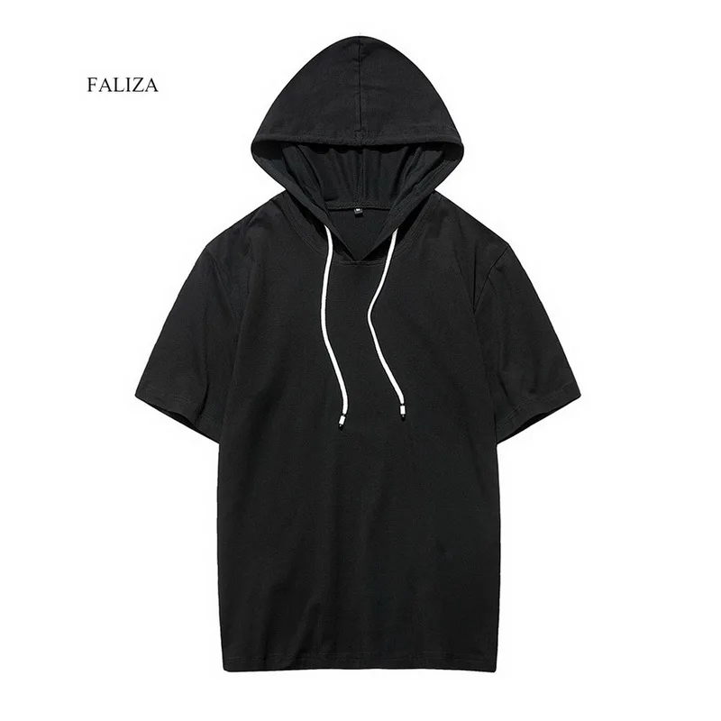 FALIZA летние мужские повседневные толстовки футболка Хлопковая женская