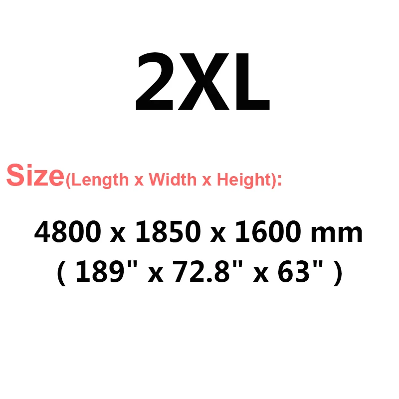 2XL Buildremen2 толстый чехол для автомобиля, 3 слоя, алюминиевая фольга+ полиэфирная тафта+ хлопок, водонепроницаемый, защита от солнца, дождя, града, авто покрытие - Название цвета: 2XL