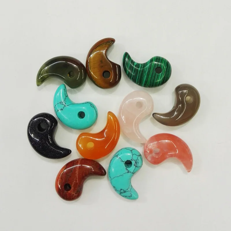 Модные подвески из натурального камня в форме крыла ожерелье для изготовления