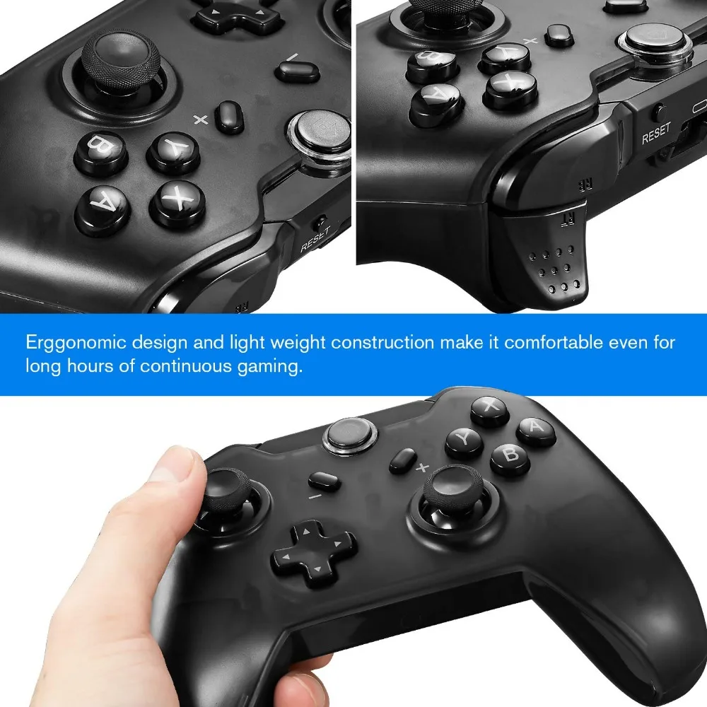 Беспроводной контроллер Pro для Nintendo Switch геймпад с гироскопом двойной шок