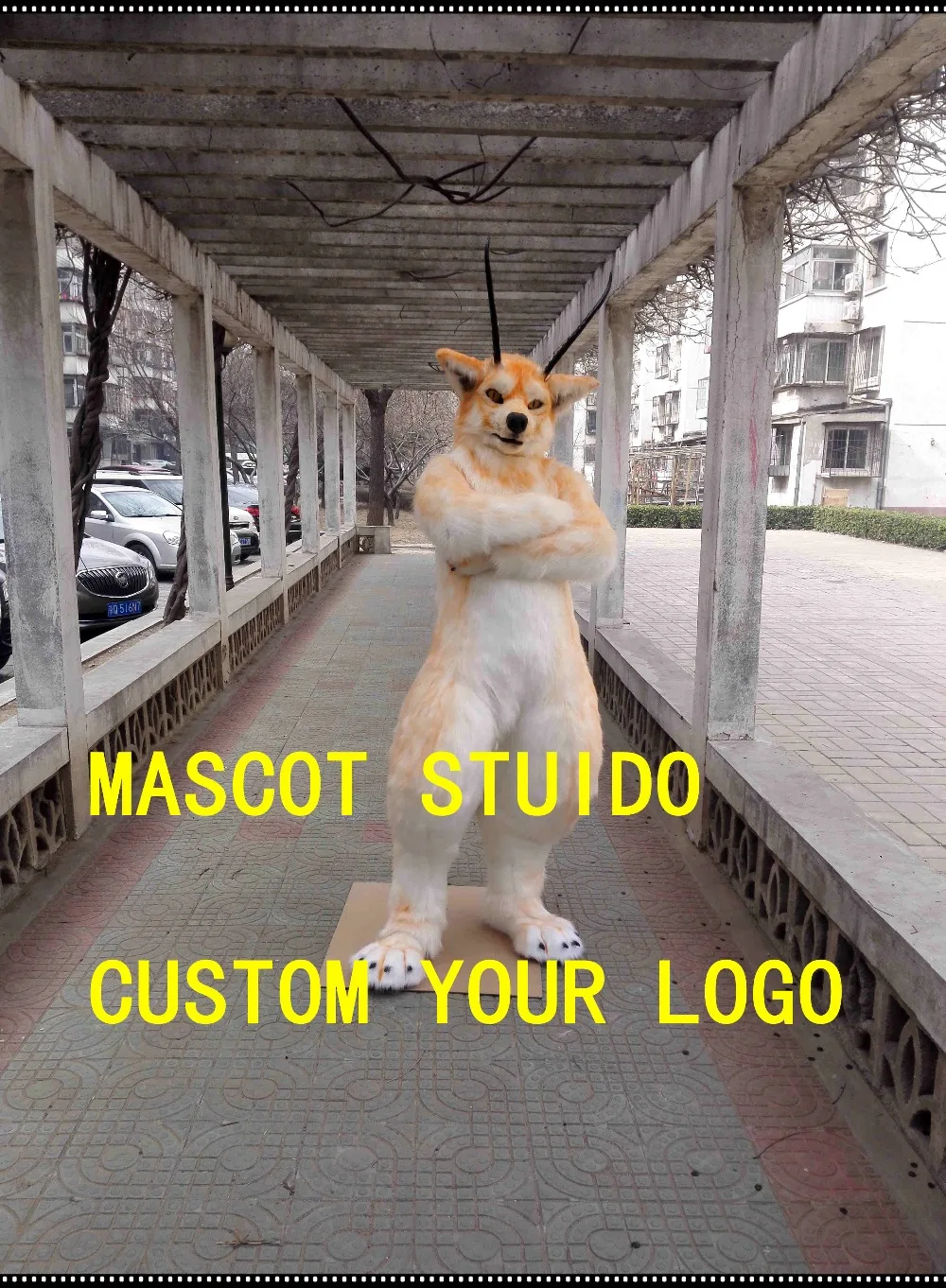Волк fursuit движущаяся челюсть digigrade нога 3d глаза Хаски лиса костюм талисмана для