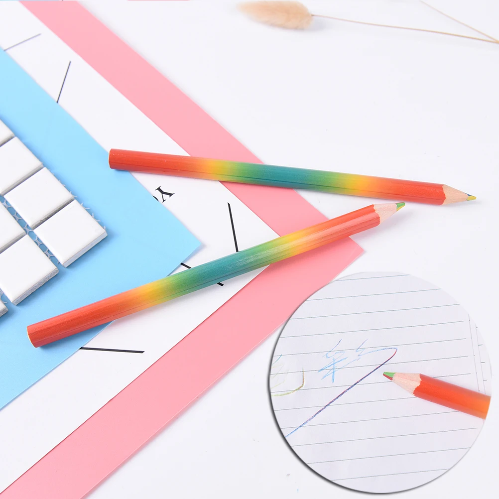 2 шт. цветные карандаши для рисования канцелярские принадлежности офисные