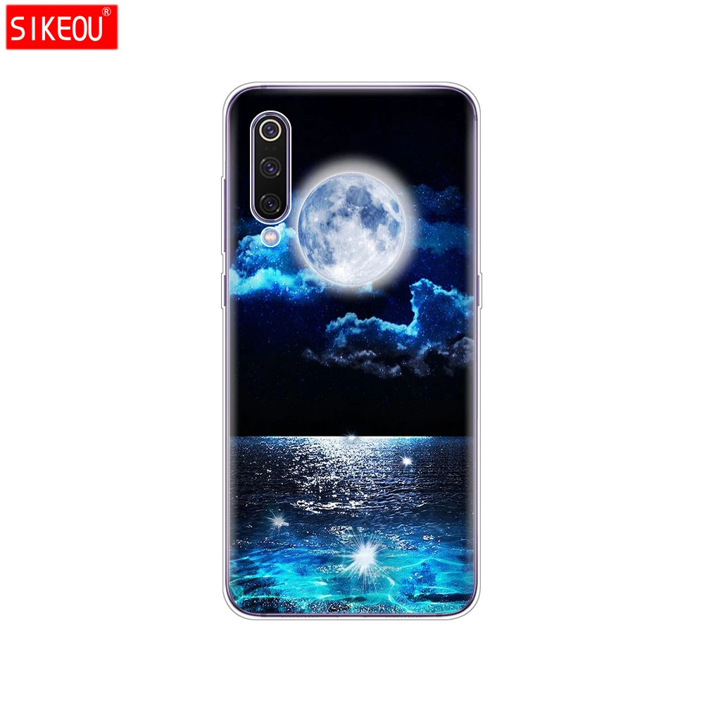 12063 case for xiaomi mi 9 case cover Cartoon Silicone Soft TPU Cover For xiaomi Mi9 xiaomi 9 SE Case Phone Shell bumper etui flower - Цвет: 12063