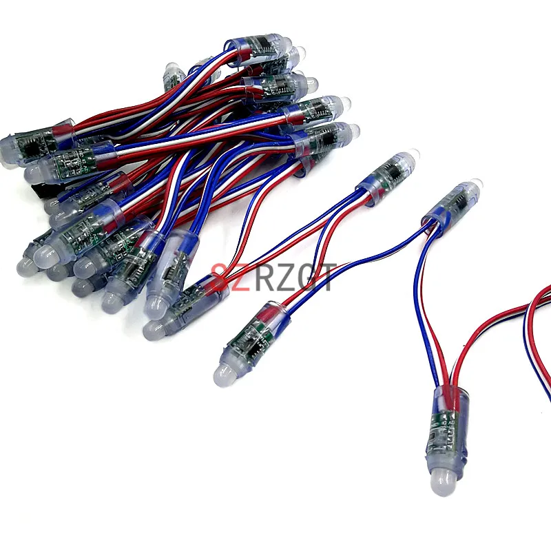 50 шт./Лот 12 мм WS2811 2811 IC RGB светодиодный модуль Водонепроницаемая гирлянда DC5V/12V