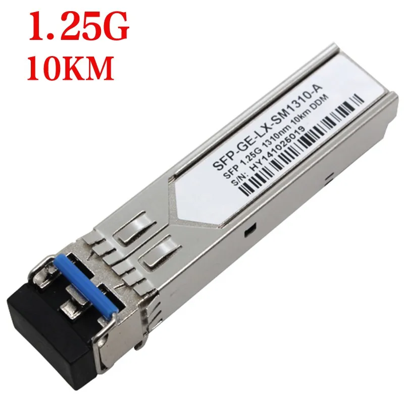 SFP GE LX SM1310nm волоконно оптические модули 1 25G 10KM с SMF DDM SM 1000 базовый оптический