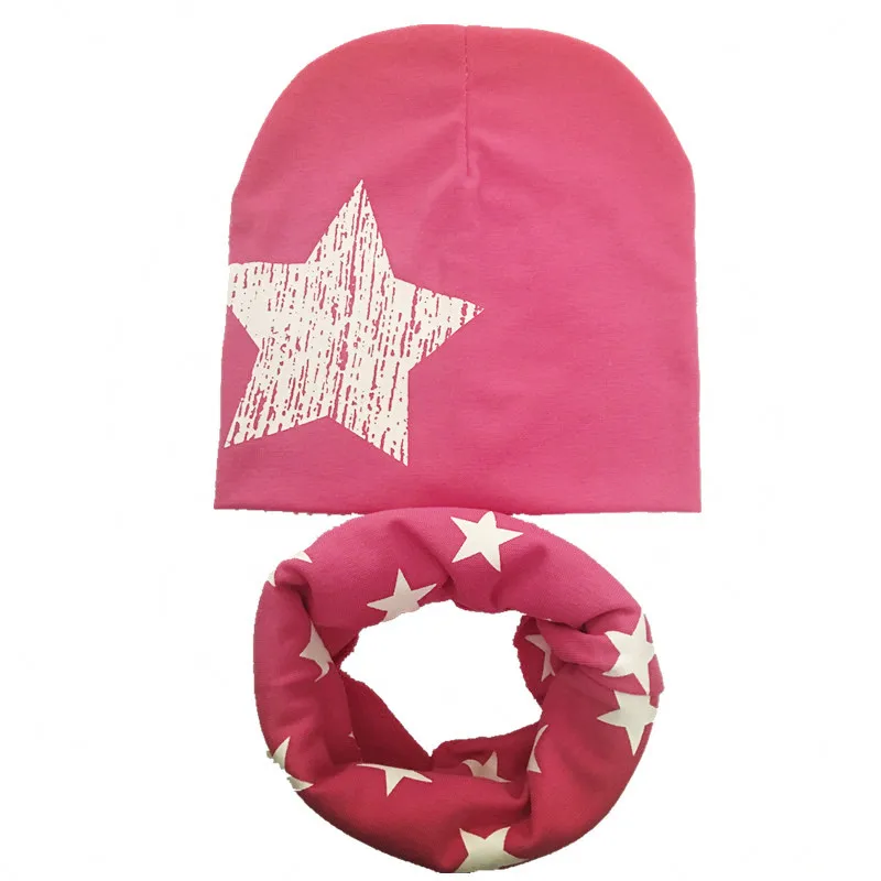 Новые зимние теплые вязаные крючком хлопковые детские шапки шарфы комплекты