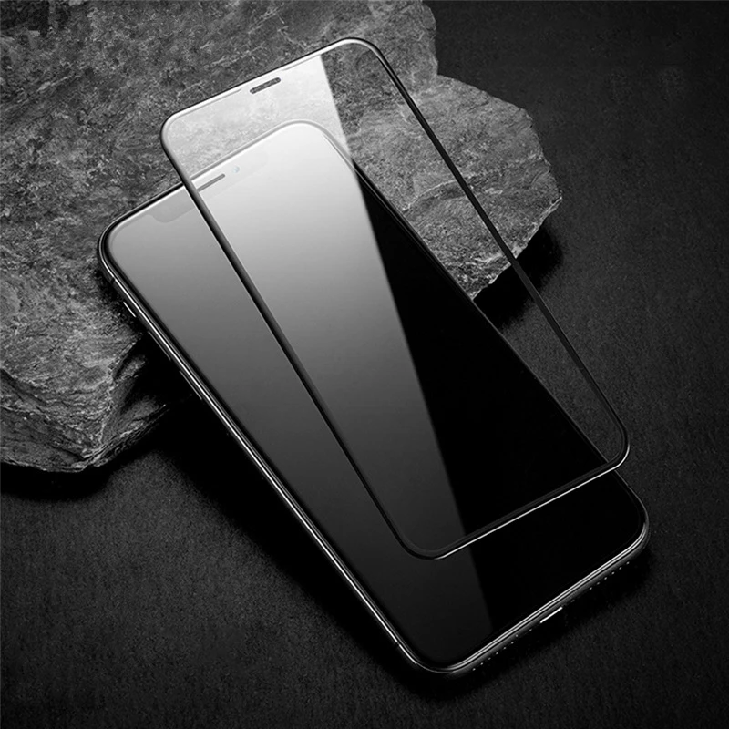 3D полноэкранное закаленное стекло для iPhone XS Max защитная пленка 9H XR черное