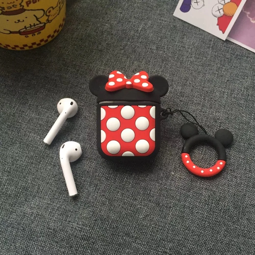 Прекрасный Салли Airpods Мультфильм Силикагель Чехол для Apple Bluetooth Наушники 1/2
