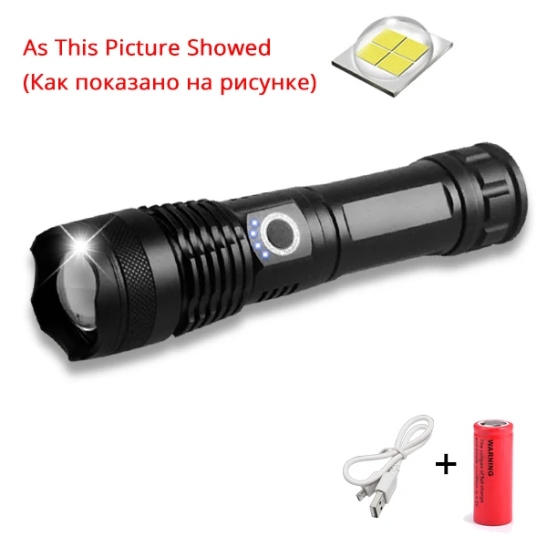 G16 XHP50.2 светодиодный фонарь Тактический самый мощный фонарик светодиодный фонарь фонари для охоты 26650 Водонепроницаемый USB Перезаряжаемые фонарь светодиодный - Испускаемый цвет: G16