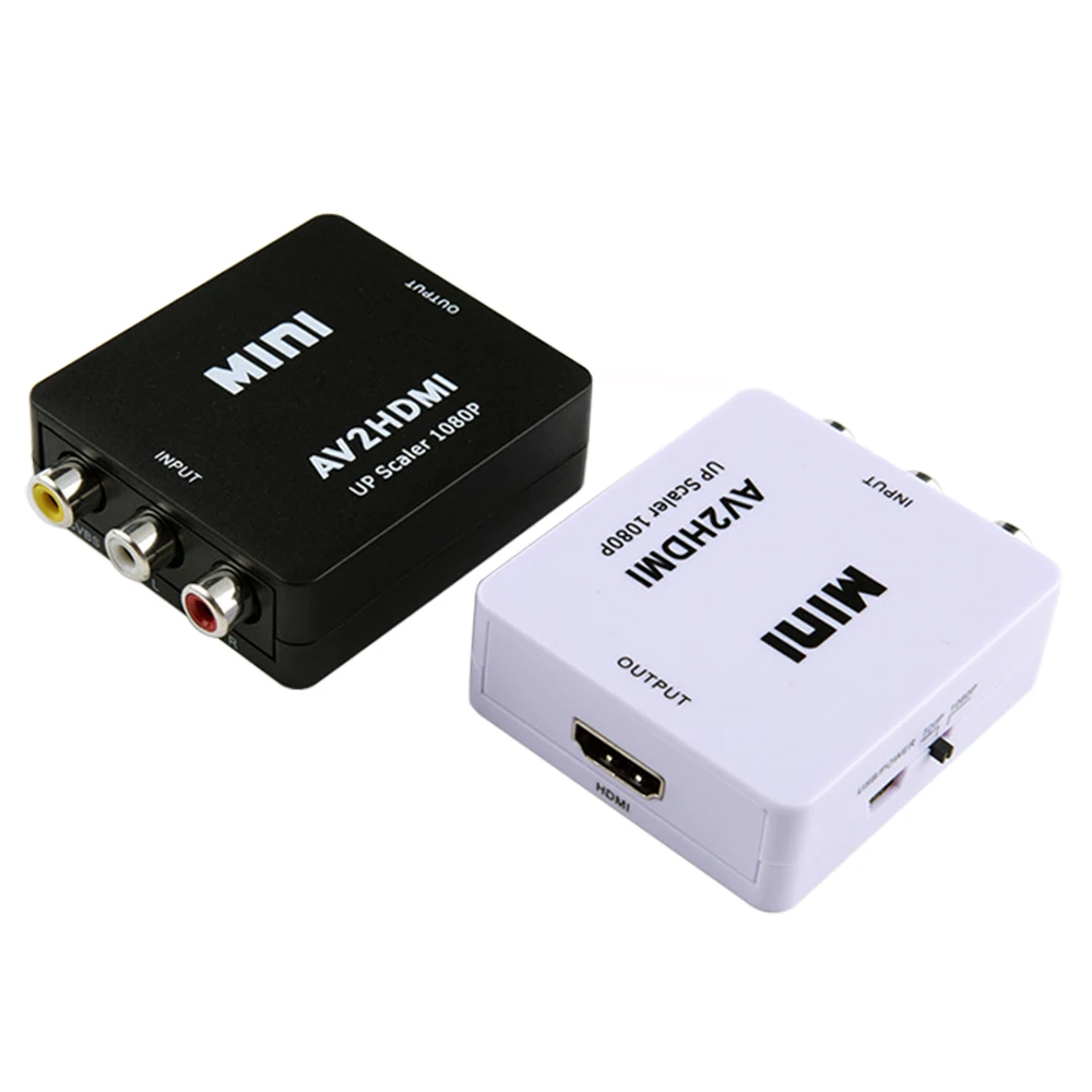 Конвертер из AV в HDMI Композитный RCA видео переходник Lotus 1080p Mini AV2HDMI для проектора Xbox