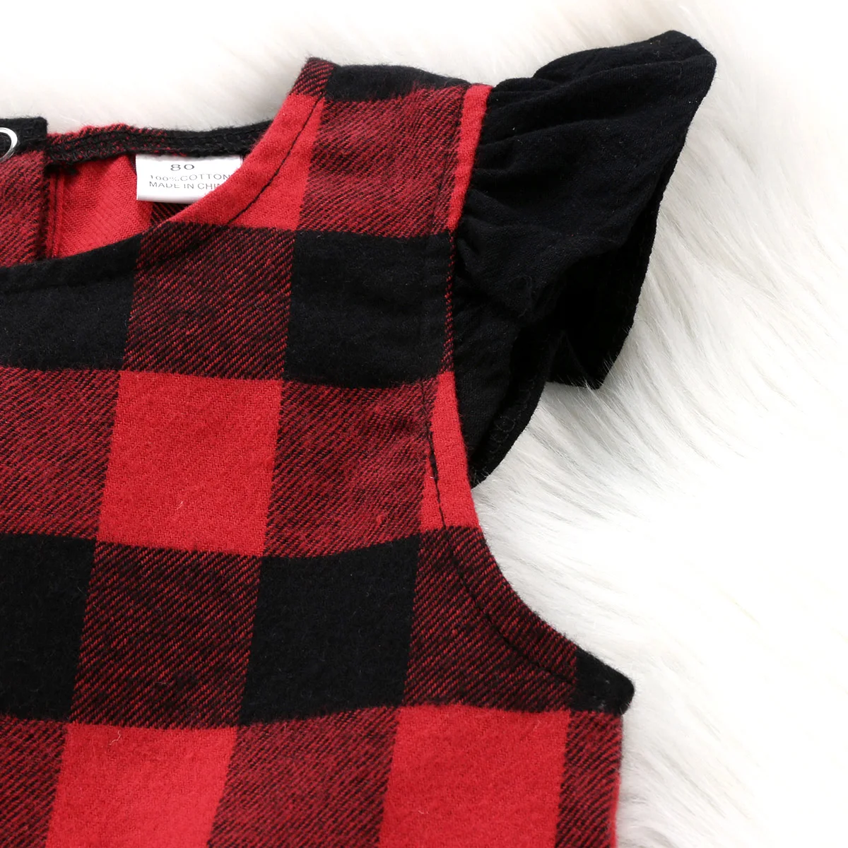 Новинка 2018 хлопковый жилет для маленьких девочек платье с рюшами на рукавах