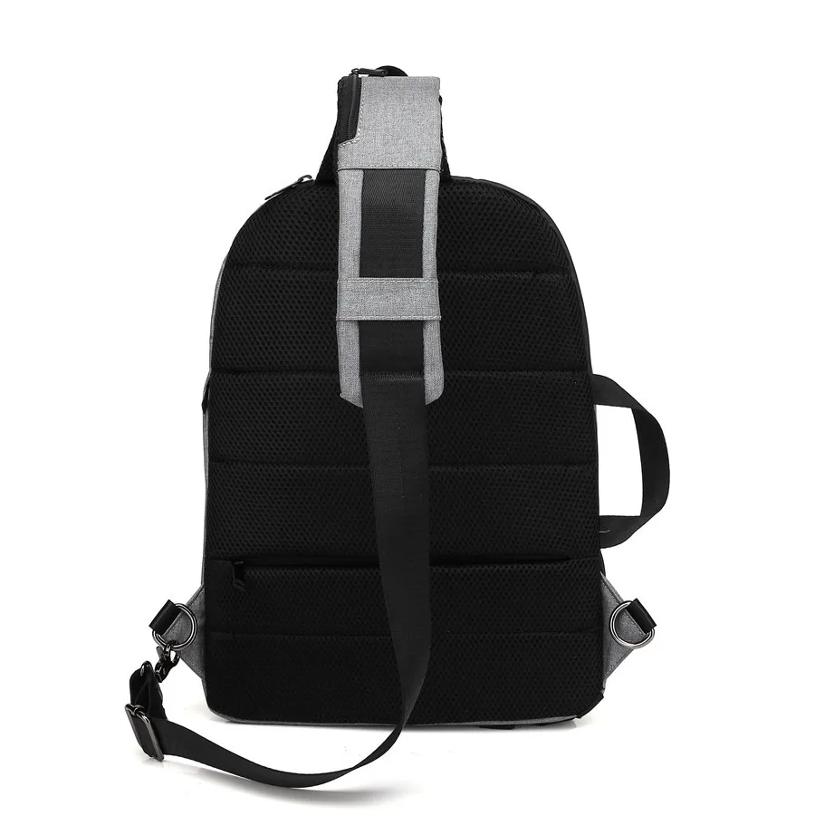 Мужской рюкзак с USB зарядкой ранцы на ремне для мужчин сумки через плечо защитой