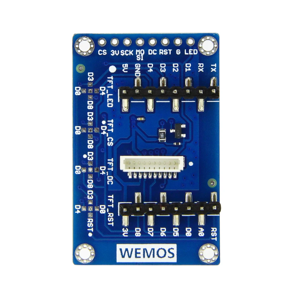 ESP8266 TFT 1 4 Shield V1.0.0 модуль экрана дисплея для D1 mini 44 дюймов 128X128 SPI LCD ST7735S|Печатные