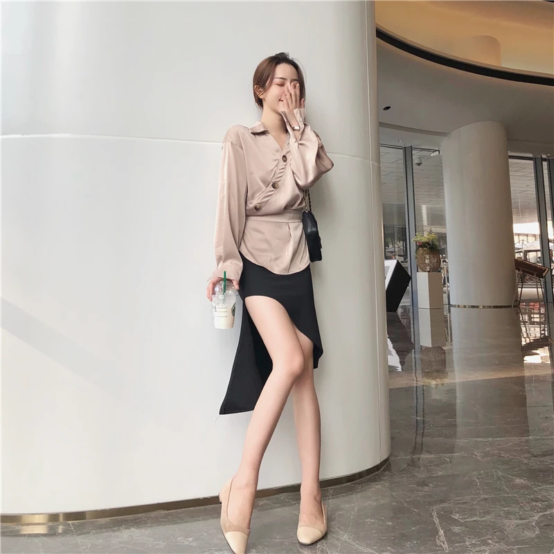 Cheap wholesale 2019 new autumn winter Hot selling women's fashion casual ladies work Shirts FP2 | Женская одежда