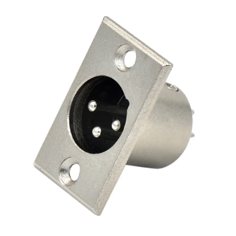 10 шт./лот 3Pin XLR штекер и гнездо Панельное крепление соединитель|Соединители| |