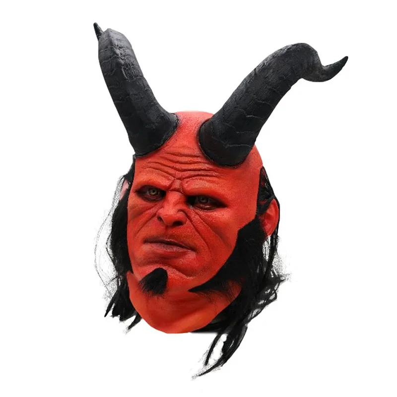 Страшная маска шлем на все лицо для Хэллоуина мужчин страшная реквизит