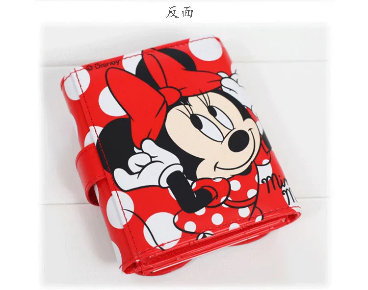 Disney genuine cartoon Money Clips ladies short paragraph small fresh Minnie West three folding ladies purse wallet