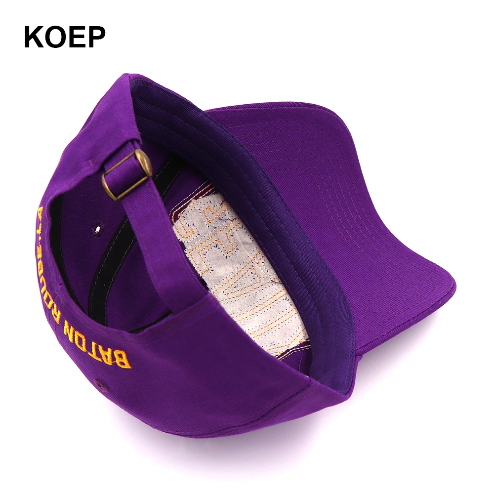Новинка 2021 хлопковая бейсболка KOEP с вышивкой GEAUX Снэпбэк Кепка надписью s