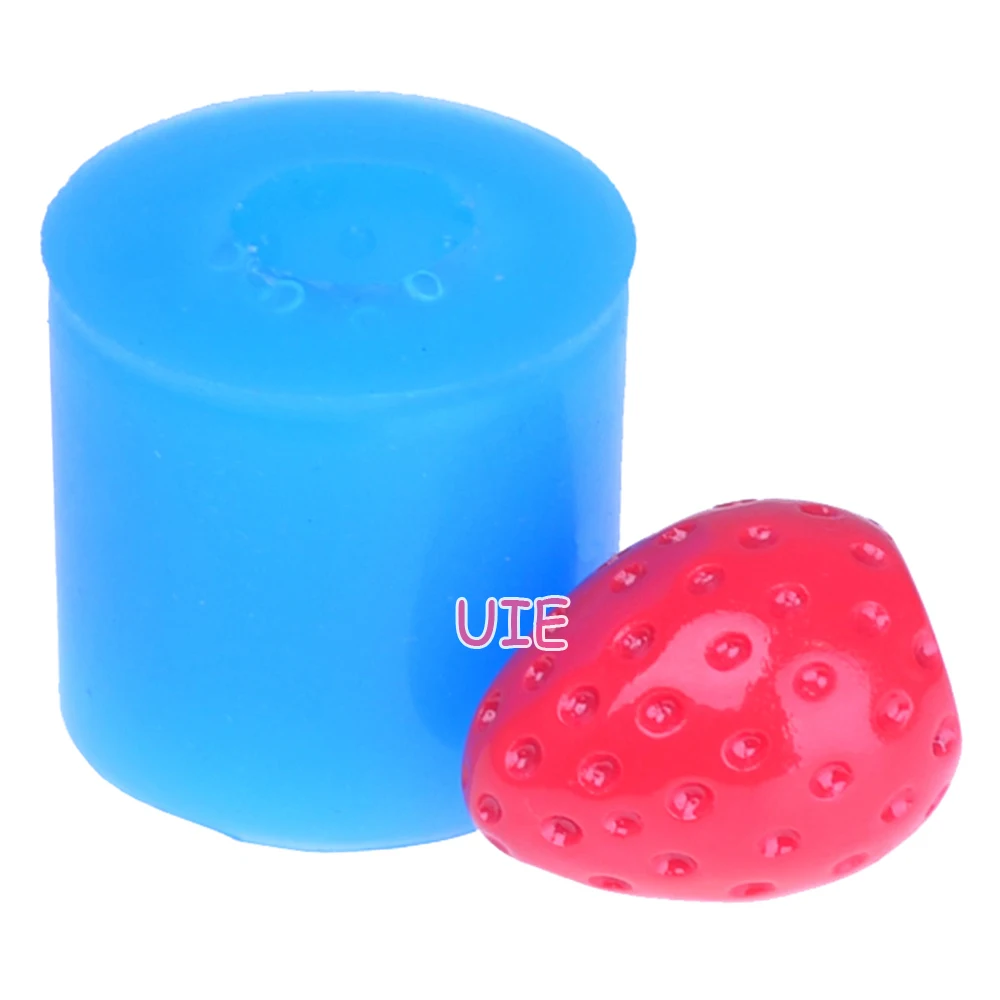 SYL074U 25 4 мм 3D клубника Гибкие Силиконовые Формочки Для фрукты форма для выпечки