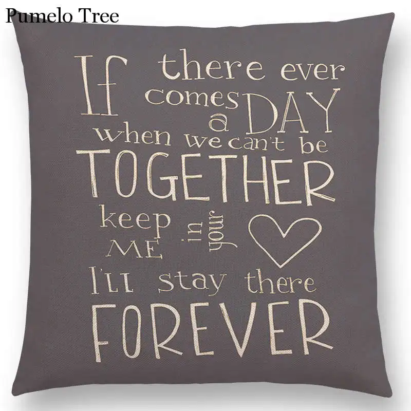 Hot Sale Decorative Letters Meaningful Short Sentences Proverb Gorgeous Words Interesting Cushion Cover Sofa Throw Pillow Case | Дом и сад