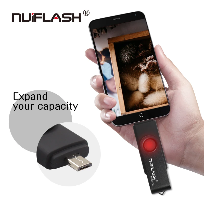 USB-флеш-накопитель Nuiflash для телефона Android объемом 64 ГБ 8 флеш-накопитель 128 32 type c 2.0
