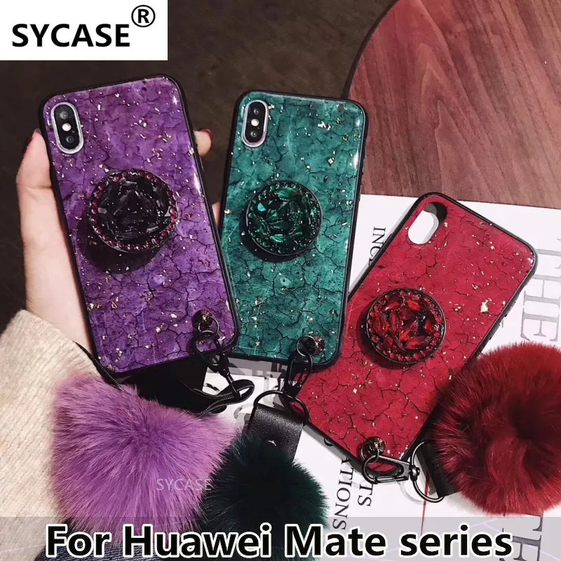 SYCASE роскошный эпоксидный Модный Зеленый Фиолетовый чехол для телефона Huawei Mate 10 20
