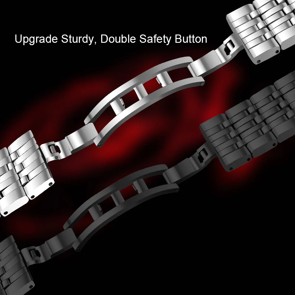 Металлический корпус Seiko ремешок для часов 22 мм серебристый, черный generalstainless Сталь ремешок для наручных часов ремни браслет для мужчин Для женщин наручные+ Инструменты