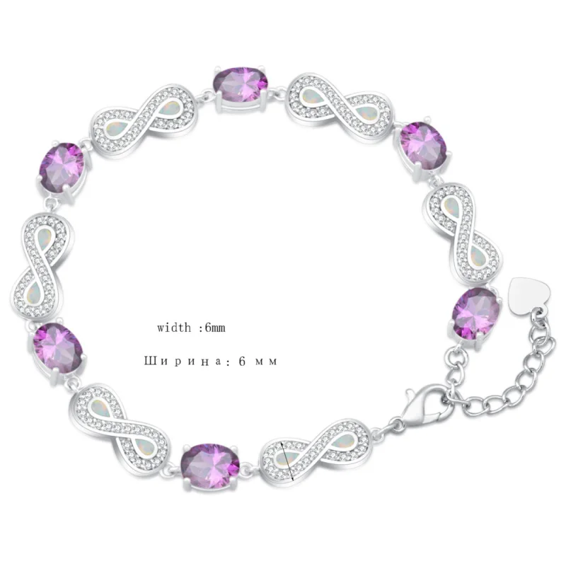 Aywei alibaba express розовый опал серебро 925 пробы|charm bracelet|bracelet girl925 silver |