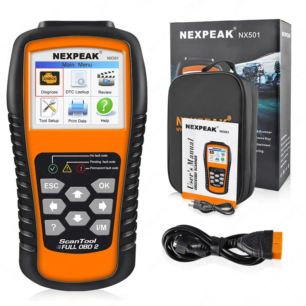 Автомобиль инструмент диагностики OBD2 сканер Automotivo NEKPEAK NX501 OBD 2 код читателя в