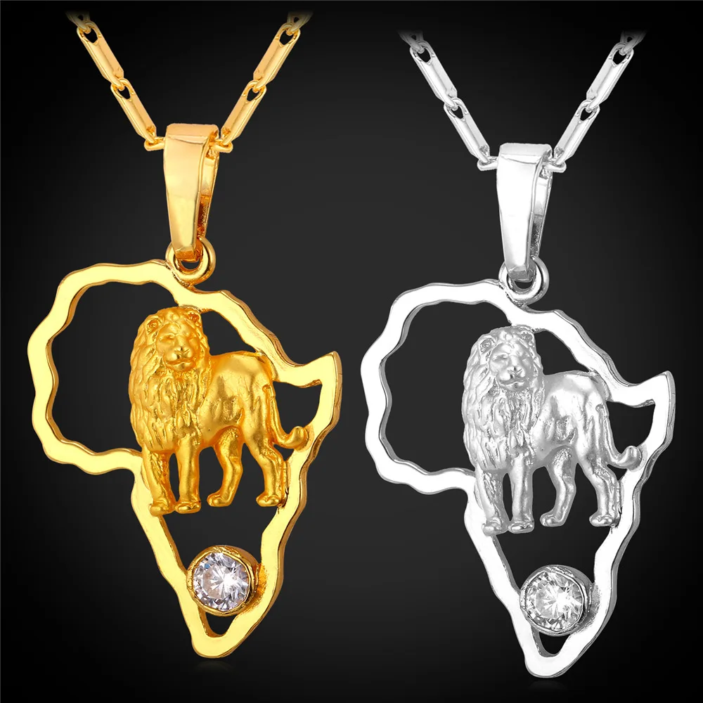 Африканские ювелирные ожерелья и подвески животное слон Африканская Карта