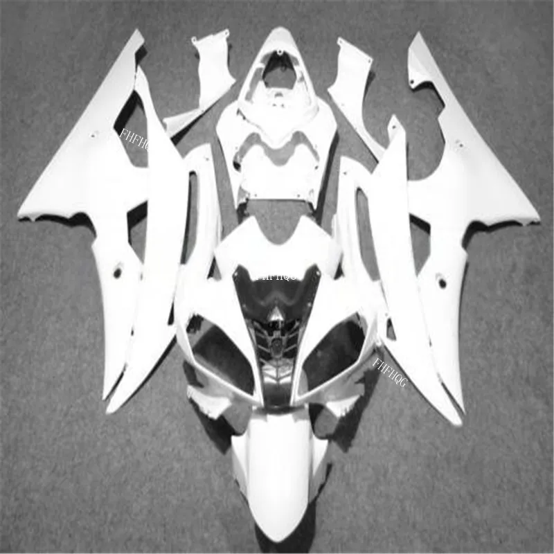 Обтекатели для Yamaha YZF600 YZF R6 08 09 10 11 12 13 14 2008 2014 ABS плоские белые|Накладки и
