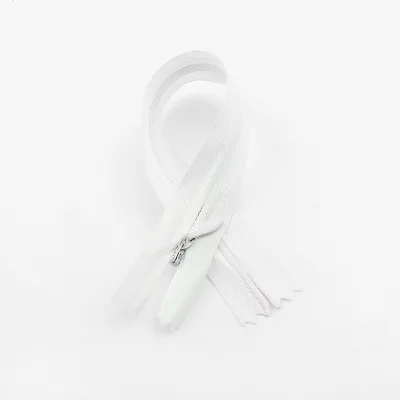10 шт. 3# невидимые молнии 15 см для шитья открытый конец sewinglace молния для скрытых сумок застежка-молния из смолы невидимая для рюкзака - Цвет: white zippers 15cm