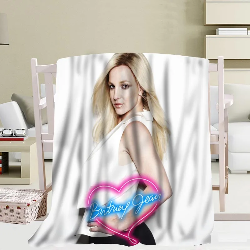 Пользовательское одеяло Britney Spears s дорожный диван Коралловое Флисовое мягкое