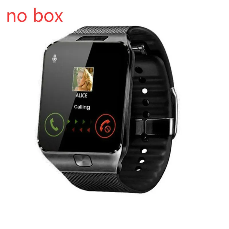 Black Bluetooth Новые смарт-часы DZ09 Smartwatch TF SIM Камера мужские и женские спортивные наручные часы для samsung huawei Xiaomi Android Phone - Цвет: Black
